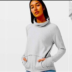 Lululemon Find Your Unwind Pullover Sweatshirt Athleisure Activewear Yoga Gray 8